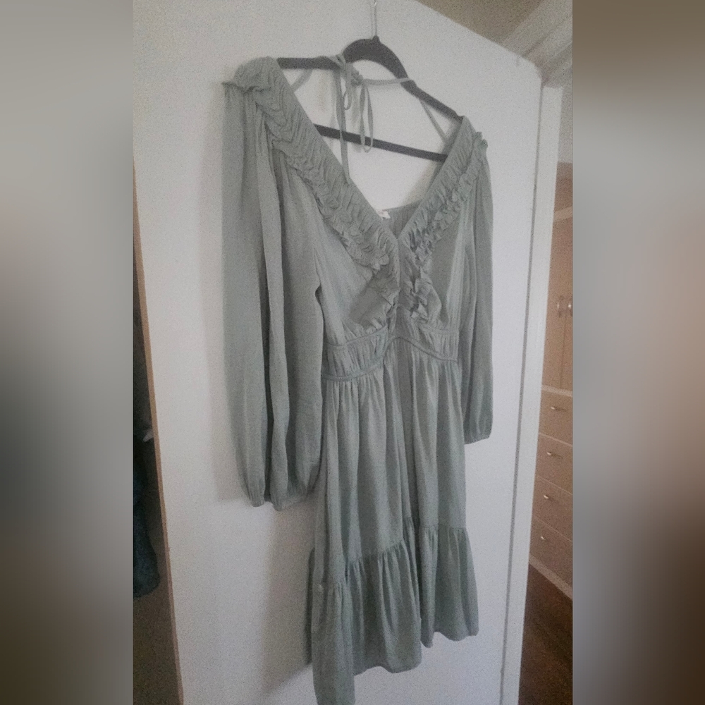 Blu Pepper Sage Long Sleeve Dress